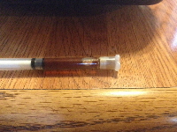 121 e-cannabis oil-PEG400 mix 7-4-14 009